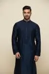 Royal Blue Chanderi Silk Kurta Set