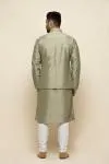 Sage Green Silk Jacket Set