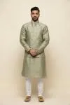 Sage Green Silk Jacket Set