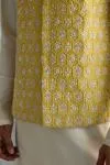Custard Yellow Half Jacket Set