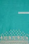 Turquoise Sequin Embellished Saree