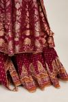 Magenta Anarkali Set