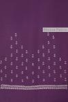 Aubergine Purple Georgette Saree