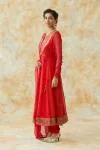 Royal Red Bandhani Suit
