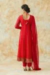 Royal Red Bandhani Suit