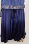 Ombre Blue Chikankari Sharara Set