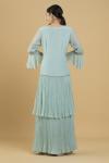 Powder Blue Kurta Palazzo