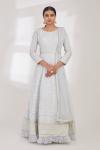 Ice Grey Anarkali Suit