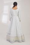 Ice Grey Anarkali Suit