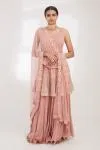 Rose Pink Sharara Set