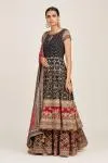 Charcoal Black Anarkali Set