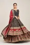 Charcoal Black Anarkali Set