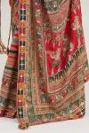 Striped Multicolour Crepe Saree
