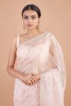 Icy Pink Organza Saree