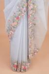 Blue Frost Organza Saree
