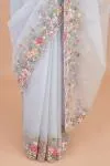 Blue Frost Organza Saree