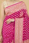 Magenta Georgette Saree