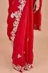 Crimson Organza Saree