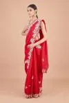 Crimson Organza Saree