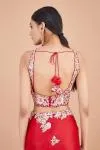 Crimson Organza Saree