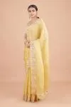 Tuscan Yellow Organza Saree