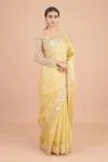 Tuscan Yellow Organza Saree