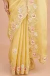 Tuscan Yellow Organza Saree