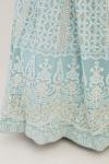 Powder Blue Chikankari Anarkali Set
