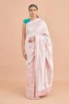 Bird Motif Silk Brocade Saree