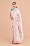 Bird Motif Silk Brocade Saree