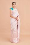 Bird Motif Silk Brocade Saree