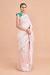 Bird Motif Silk Brocade Saree