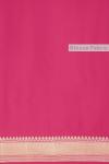 Floral Magenta Silk Saree