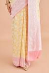 Lemon Yellow Weave Saree