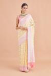 Lemon Yellow Weave Saree