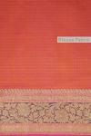 Yellow Floral Border Linen Saree