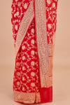 Red Banarasi Georgette Saree