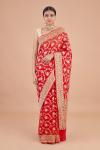 Red Banarasi Georgette Saree
