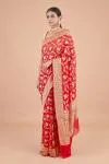 Red Banarasi Georgette Saree