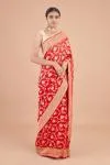 Red Banarasi Georgette Saree