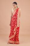 Red Banarasi Georgette Saree