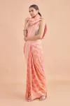 Rose Pink Weave Brocade Saree