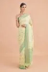 Mint Green Weave Saree