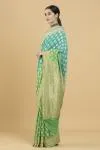 Ombre Green Banarsi Georgette Saree