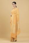 Mango Yellow Banarasi Georgette Saree