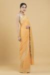 Mango Yellow Banarasi Georgette Saree