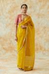 Turmeric Yellow Organza Saree