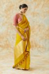 Turmeric Yellow Organza Saree