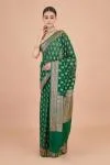 Green Floral Georgette Saree-Dummy