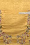 Yellow Gota Patti Mirror Embroidered Organza Saree